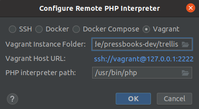 PHP Interpreter settings step 1